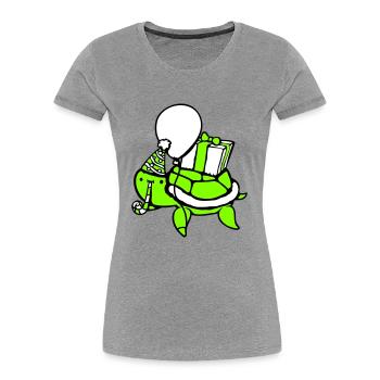 Water Turtle Birthday Party Balloon Hat - Women's Premium Organic T-Shirt - navy - Front - Mia (176cm)