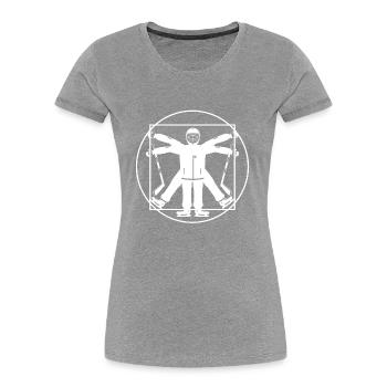 Hockey Hockeyspieler Eishockey Geschenk - Frauen Premium Bio T-Shirt - Navy - Vorne - Mia (176cm)