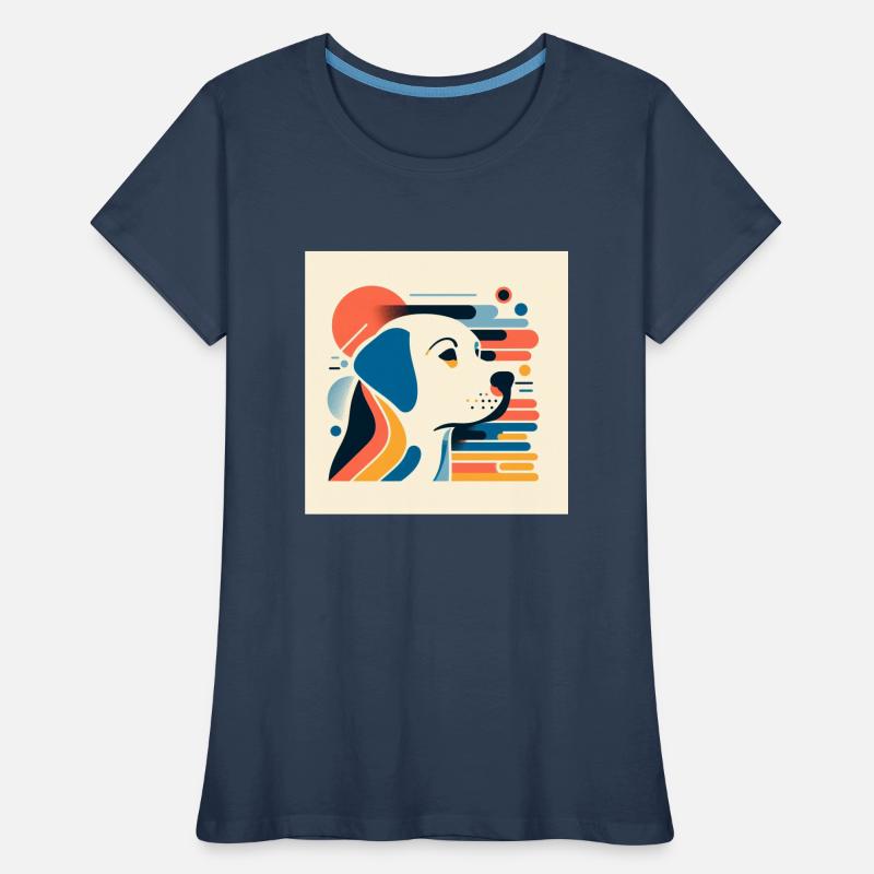 Labrador Risography Vector Styles Women's Premium Organic T-Shirt