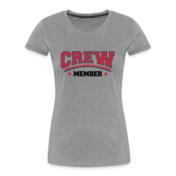 Cool Crew Member Logo Design - T-shirt bio Premium Femme - bleu marine - Devant - Mia (176cm)
