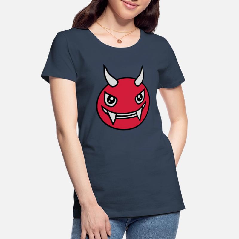 Design Face Evil Devil Women's Premium Organic T-Shirt