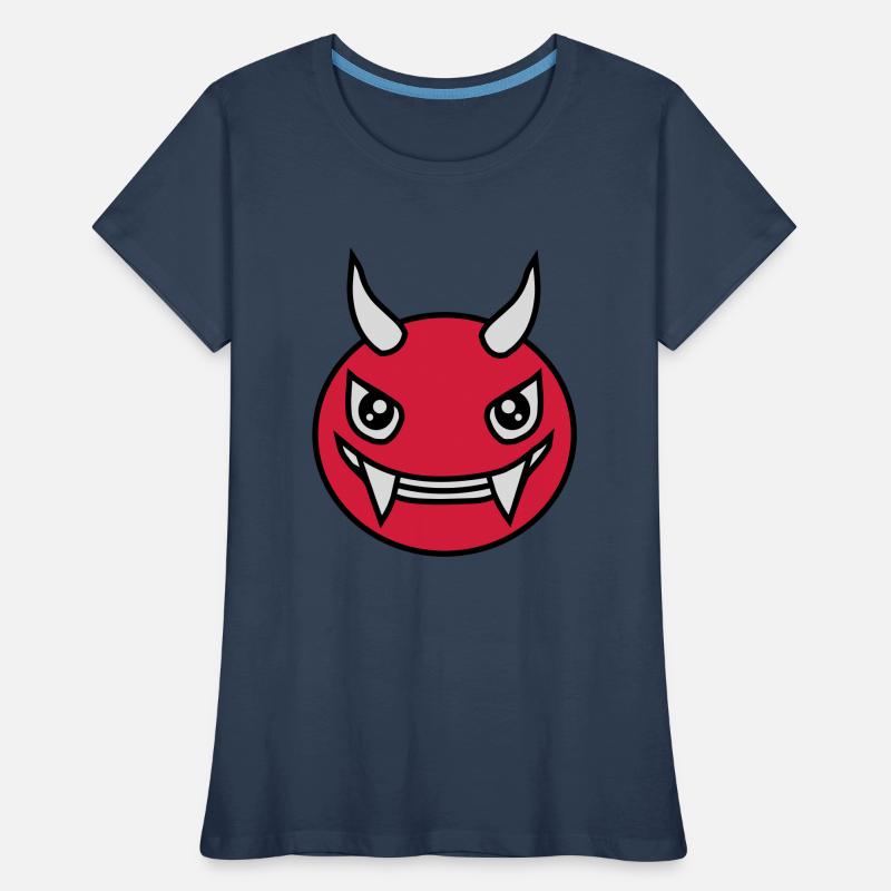 Design Face Evil Devil Women's Premium Organic T-Shirt