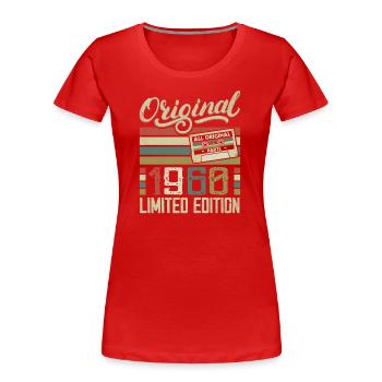 Vintage, 1960er Jahre, Retro, 1960er Jahre, Geburtstagsgeschenk - Frauen Premium Bio T-Shirt - Navy - Vorne - Mia (176cm)