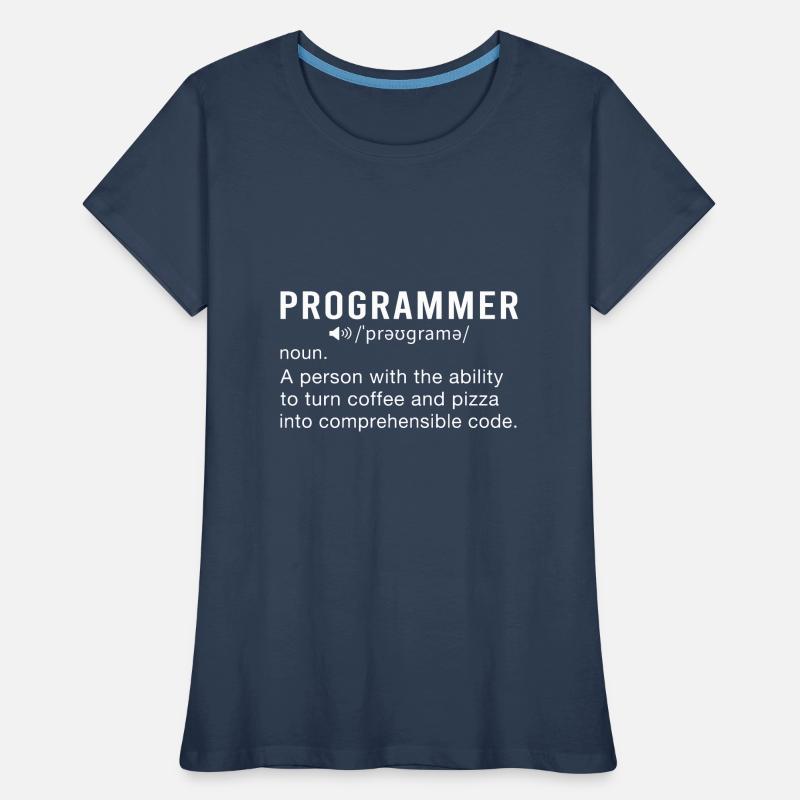 Programmierer Programmierung Informatik Computer Frauen Premium Bio T-Shirt