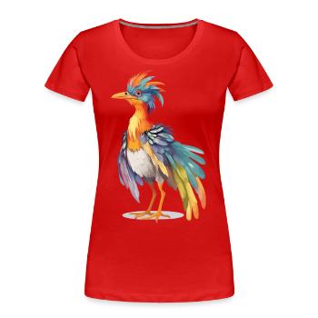 Cute Archaeopteryx Pastel Dino Design - Women's Premium Organic T-Shirt - navy - Front - Mia (176cm)