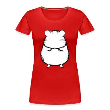 Hamster süß Tier Nagetier Tiere Haustier Vektor 14 - Frauen Premium Bio T-Shirt - Navy - Vorne - Mia (176cm)