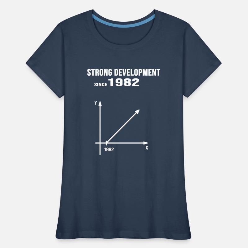 1982 birthday anniversary strong development Women's Premium Organic T-Shirt