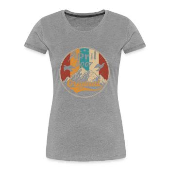 Anniversary April 2007 | Gift April 2007 - Women's Premium Organic T-Shirt - navy - Front - Mia (176cm)
