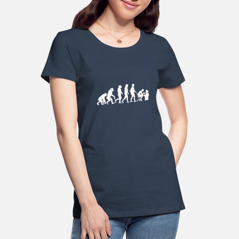 Programmierer evolution coder informatik geschenk Frauen Premium Bio T-Shirt