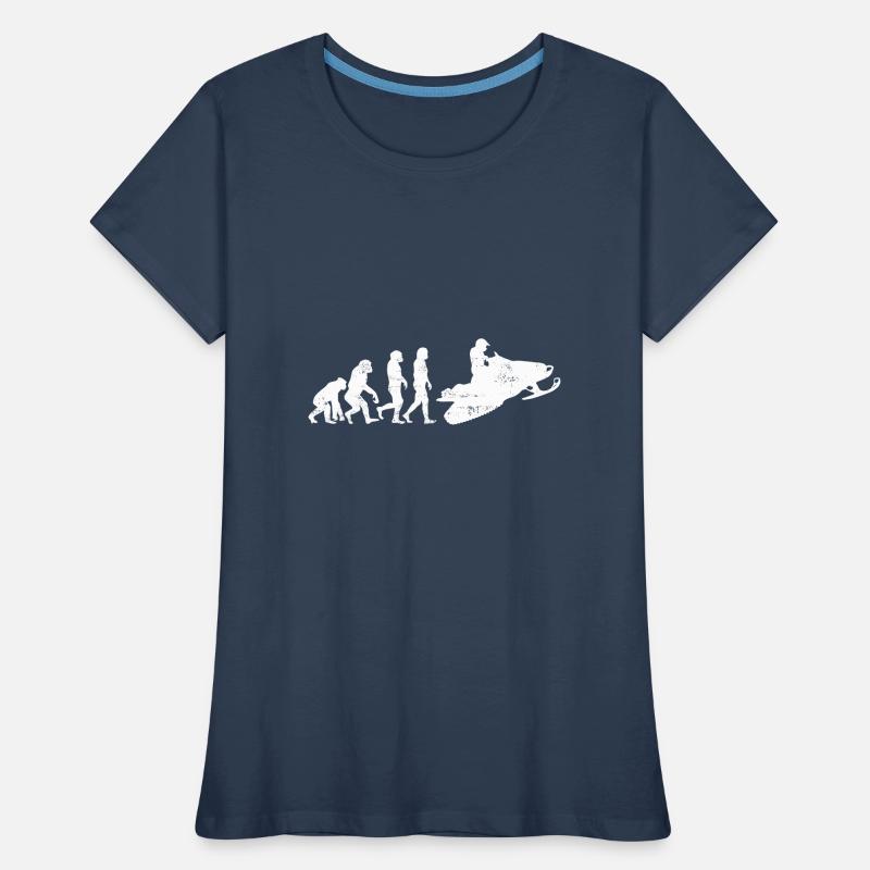 Snowmobile evolution gift snow sledge Women's Premium Organic T-Shirt