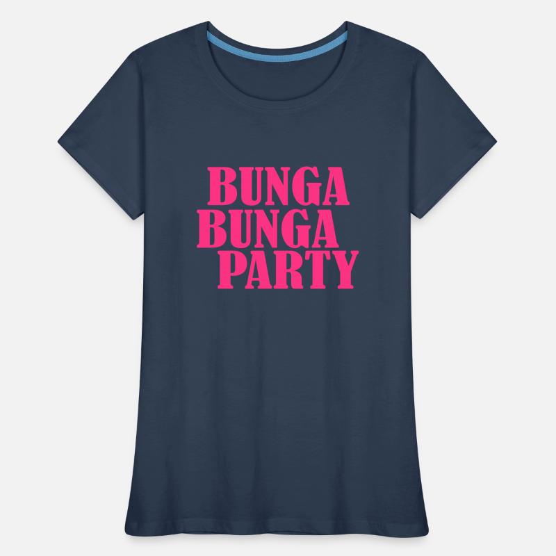bunga bunga enterrement T-shirt bio Premium Femme