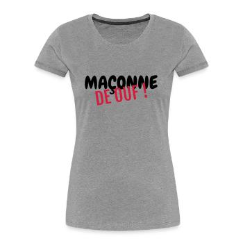 Bricklayer Mason Maurer Maçon Maçonnerie Bricolage - Women's Premium Organic T-Shirt - navy - Front - Mia (176cm)
