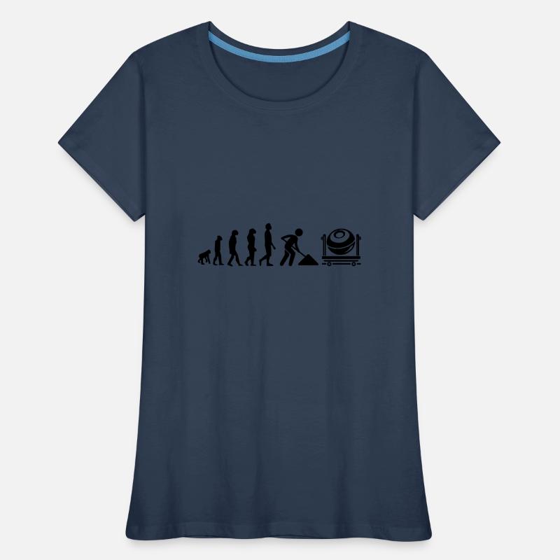 Cement mixer evolution Women's Premium Organic T-Shirt