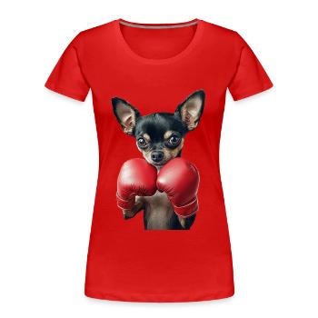 Chihuahua - Frauen Premium Bio T-Shirt -  - Vorne - Mia (176cm)