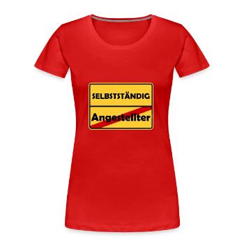 Glückwunsch zur Selbstständigkeit! - Frauen Premium Bio T-Shirt - Navy - Vorne - Mia (176cm)