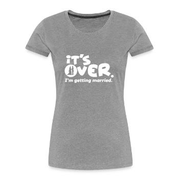 Soirée Bachelorette | Cadeau pour les mariages - T-shirt bio Premium Femme - bleu marine - Devant - Mia (176cm)