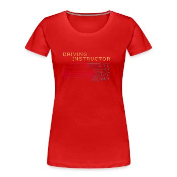 Driving instructor - driving instructor - driving school - gift - Women's Premium Organic T-Shirt - navy - Front - Mia (176cm)