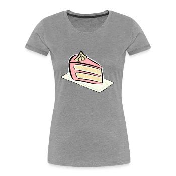 Torte Kuchen Sahnetorte Sahne Backen Geschenkideen - Frauen Premium Bio T-Shirt - Navy - Vorne - Mia (176cm)