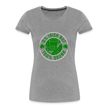 Saint Patrick's Day Irland Irisch Glück Geschenk - Frauen Premium Bio T-Shirt - Navy - Vorne - Mia (176cm)