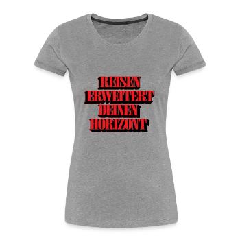 Auf Reisen Gehen Weltreise Reise Geschenk Hobby - Frauen Premium Bio T-Shirt - Navy - Vorne - Mia (176cm)