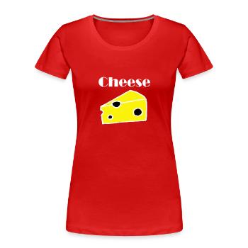 Cheese Käse - Frauen Premium Bio T-Shirt - Navy - Vorne - Mia (176cm)