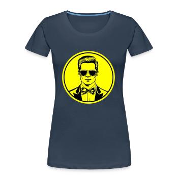 Marié de l’enterrement de vie de garçon - T-shirt bio Premium Femme - bleu marine - Devant - Mia (176cm)