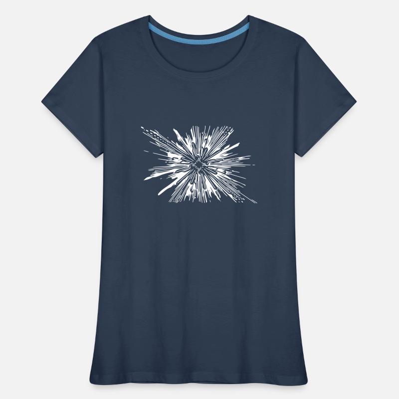 Vector Splash Explosion T-shirt bio Premium Femme