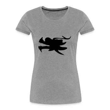 Drachenboot Drachenkopf Kanu 1c - Frauen Premium Bio T-Shirt - Navy - Vorne - Mia (176cm)