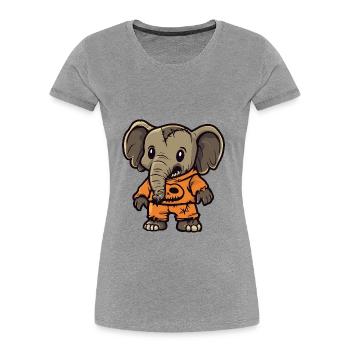 Mammoth Halloween Comic Funny - Women's Premium Organic T-Shirt - navy - Front - Mia (176cm)