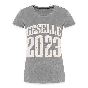 Geselle 2023 Gesellenprüfung - Frauen Premium Bio T-Shirt - Navy - Vorne - Mia (176cm)