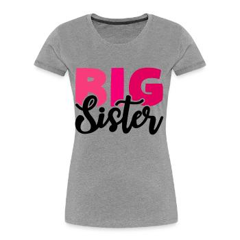 BIG SISTER - Women's Premium Organic T-Shirt - navy - Front - Mia (176cm)