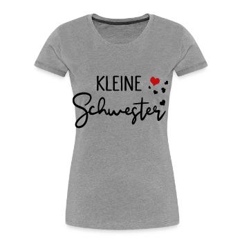 Kleine Schwester Familien Liebe - Frauen Premium Bio T-Shirt - Navy - Vorne - Mia (176cm)
