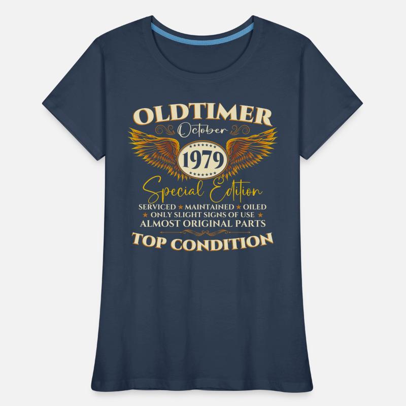 Oldtimer October 1979 43rd birthday gift Women's Premium Organic T-Shirt