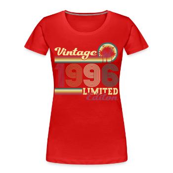 Original vintage 1996 26th birthday gift - Women's Premium Organic T-Shirt - navy - Front - Mia (176cm)