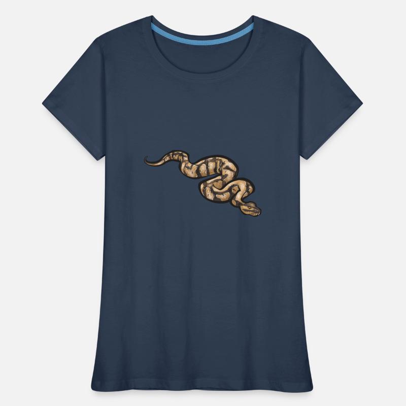 Ball Python Snake King Python T-shirt bio Premium Femme