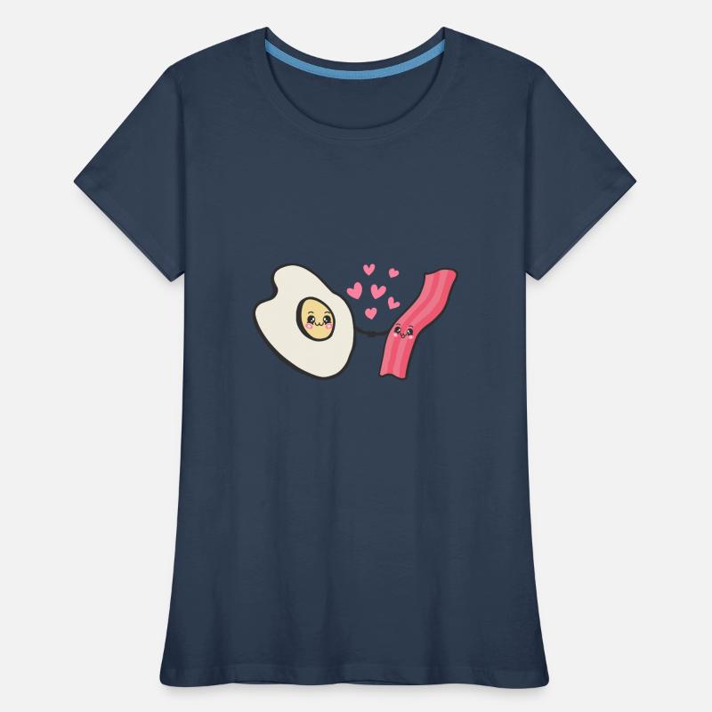 Bacon Eggs Brunch Breakfast Eggs and Bacon Women's Premium Organic T-Shirt