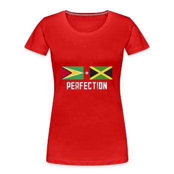Guyana Flag Guyanese Guyana - Women's Premium Organic T-Shirt - navy - Front - Mia (176cm)