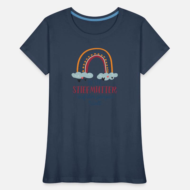 Beste Stiefmutter Bonus Mama Stiefmama Patchwork Frauen Premium Bio T-Shirt