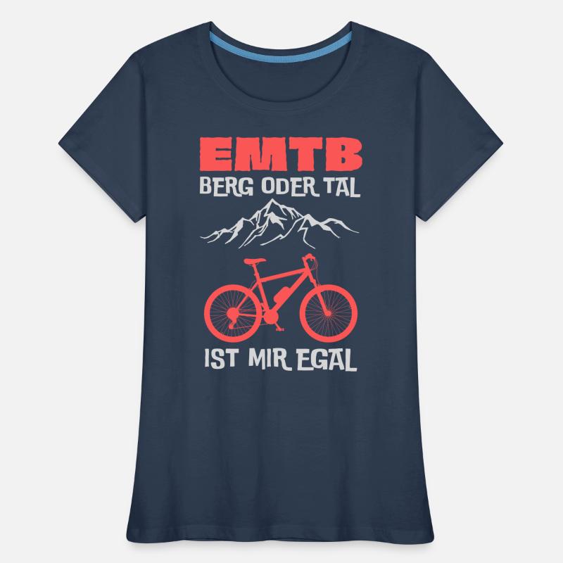 EMTB Berg oder Tal ist mir egal Frauen Premium Bio T-Shirt