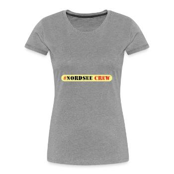 Nordsee Crew - Frauen Premium Bio T-Shirt -  - Vorne - Mia (176cm)