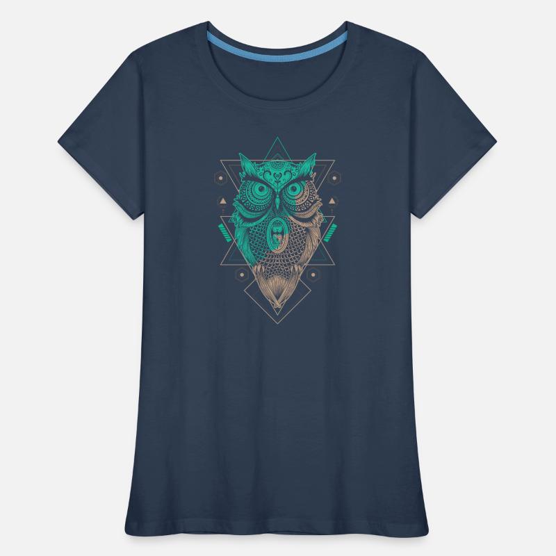 Eule Eulen Fan Lieblingstier Eule Frauen Premium Bio T-Shirt