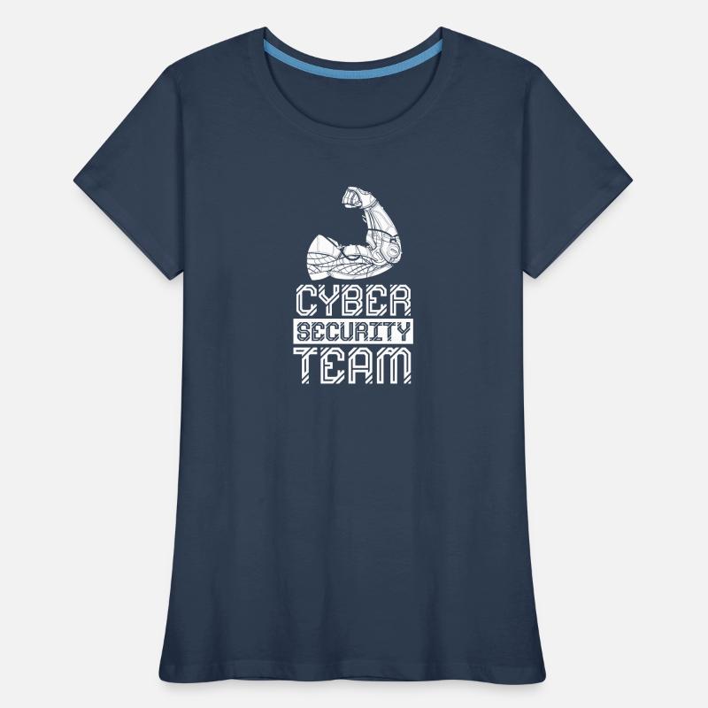 Cybersecurity Team Hacking Hacker IT Sicherheit Frauen Premium Bio T-Shirt