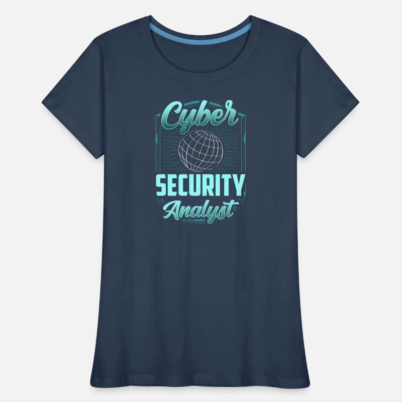 Cybersecurity Analyst Hack Hacker IT Sicherheit Frauen Premium Bio T-Shirt