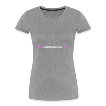 Cœur d’enterrement de vie de garçon - T-shirt bio Premium Femme - bleu marine - Devant - Mia (176cm)