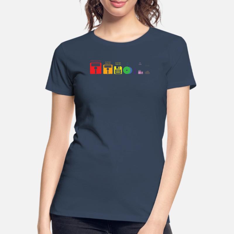 Evolution Speichermedium Disc USB Cloud Frauen Premium Bio T-Shirt