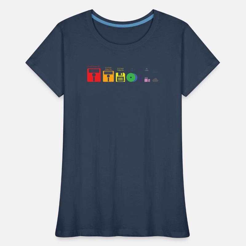 Evolution Speichermedium Disc USB Cloud Frauen Premium Bio T-Shirt