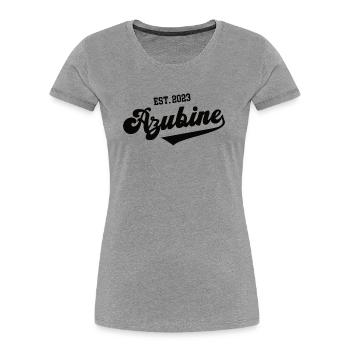 Azubine 2023 Lehrling Start Ausbildung Azubi - Frauen Premium Bio T-Shirt - Navy - Vorne - Mia (176cm)