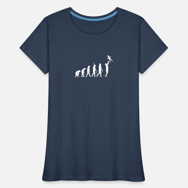 Papa Evolution Dad Father Development Paps Women's Premium Organic T-Shirt