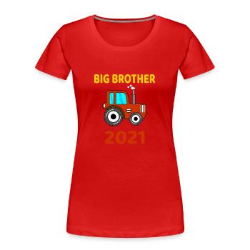Big Brother Tractor Big Brother 2021 tractor - Women's Premium Organic T-Shirt - navy - Front - Mia (176cm)