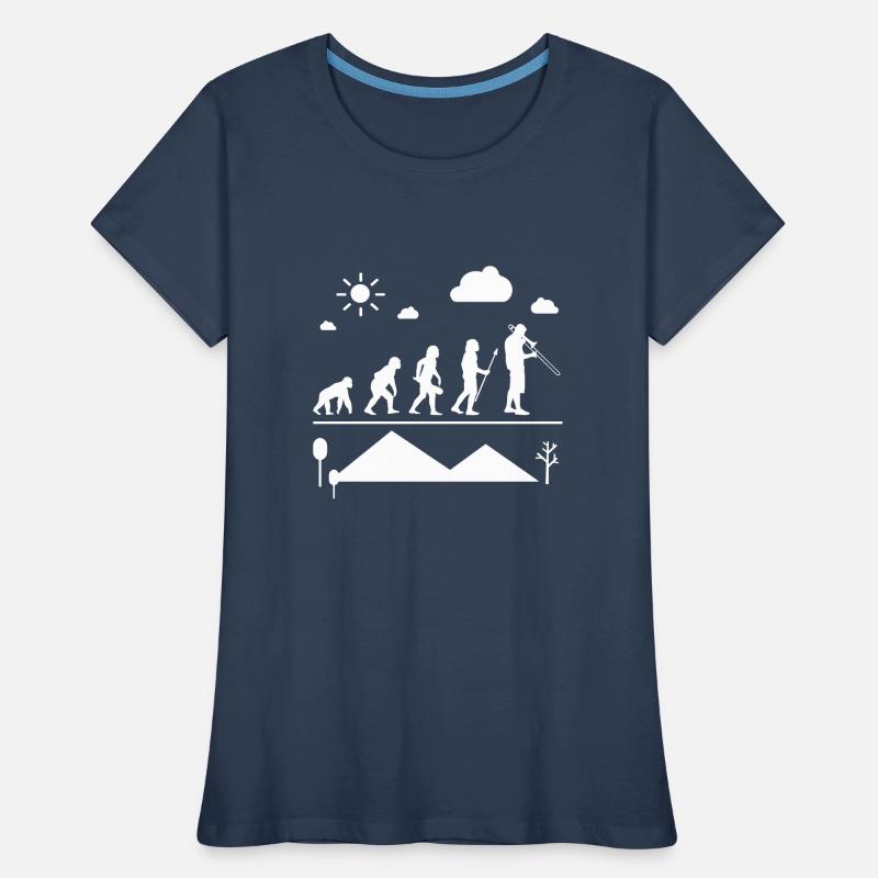 Posaune Posaune Evolution Frauen Premium Bio T-Shirt
